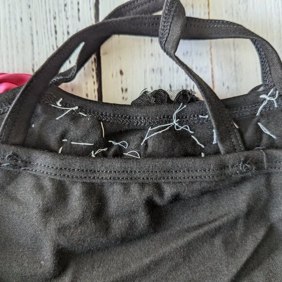 Baby Girl Tank Tutu Dress Black and Pink Size 6-12 - Picture 6 of 7